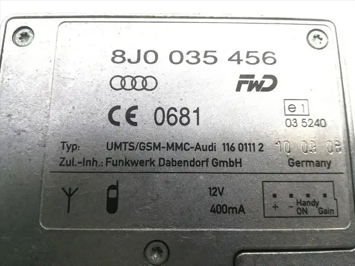 Audi A3/S3 8P (2004 - 2008) 8J0035456 Усилитель антенны — фото 5