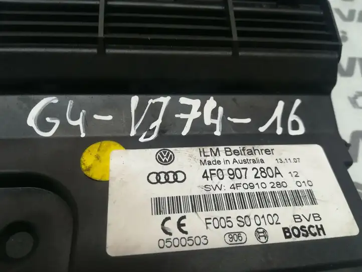 Audi A6 S6 C6 4F (2004 - 2008) 4F0907280A Прочие блоки управления — фото 3