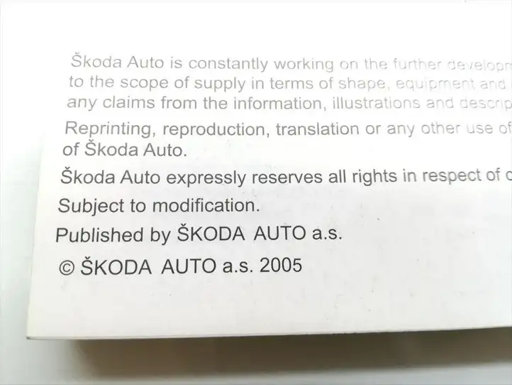Skoda Octavia Mk1 (1U) (1996 - 2004) Сервисная книжка — фото 3