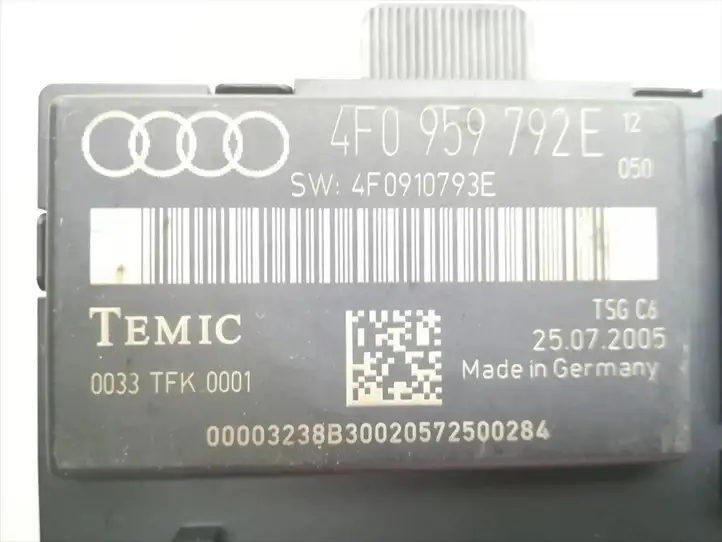 Audi A6 S6 C6 4F (2004 - 2008) 4F0959792E Блок управления дверью — фото 5