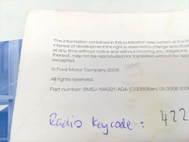 Ford Focus (2005 - 2008) Сервисная книжка — фото 3