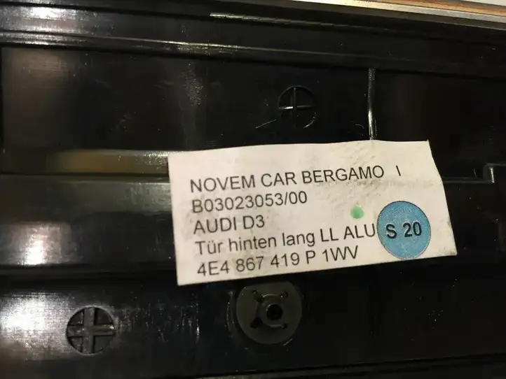 Audi A8 S8 D3 4E (2007 - 2010) 4E4867419P Обшивка задней двери — фото 4