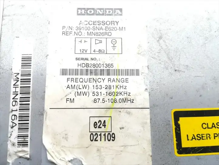 Honda Civic (2006 - 2011) 39100-SNA-E620-M1 Магнитола / мультимедийная система — фото 5