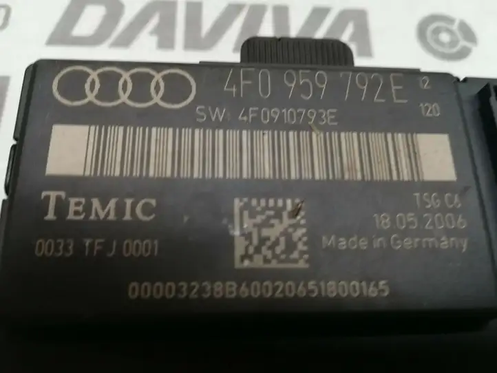 Audi A6 S6 C6 4F (2004 - 2008) 4F0959792E Блок управления дверью — фото 4
