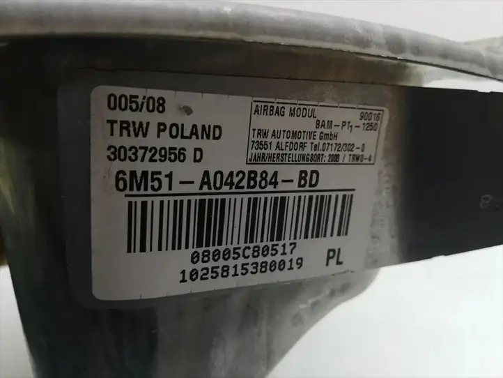 Ford Focus (2008 - 2011) 6M51-A042B84-BD Коленная подушка безопасности — фото 5
