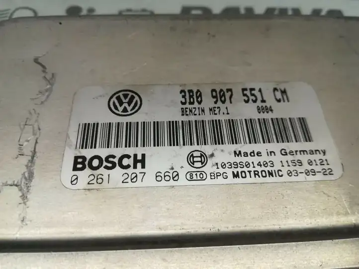 Volkswagen PASSAT B5.5 (2001 - 2005) 3B0907551CM Блок управления двигателем (ЭБУ) — фото 4