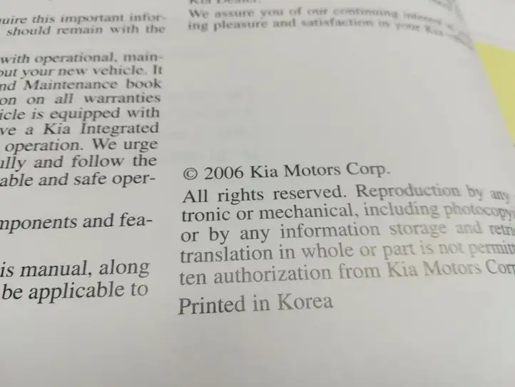 Kia Cerato (2003 - 2007) Сервисная книжка — фото 3