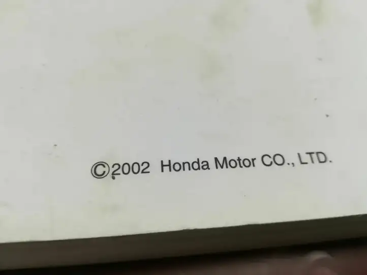Honda Accord (1999 - 2002) Сервисная книжка — фото 3