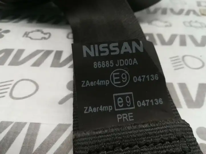 Nissan Qashqai (2006 - 2010) 86885JD00A Передний ремень безопасности — фото 4