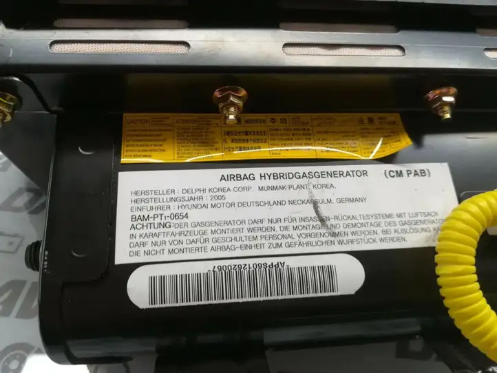 Hyundai Santa Fe (2005 - 2009) BAMPT0654 Боковая подушка безопасности (стойка) — фото 4