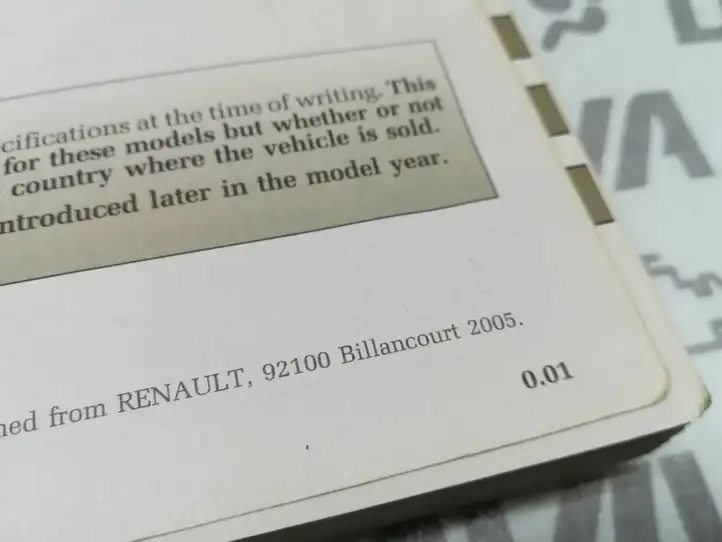 Renault Scenic II - Grand scenic II (2003 - 2006) Сервисная книжка — фото 3