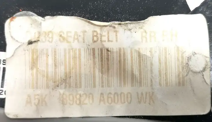 Kia Ceed (2012 - 2015) 89820A6000WK Задний ремень безопасности — фото 2