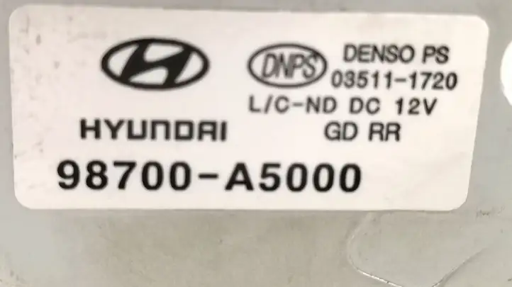 Hyundai i30 (2012 - 2015) 98700A5000 Двигатель стеклоочистителя заднего стекла — фото 2