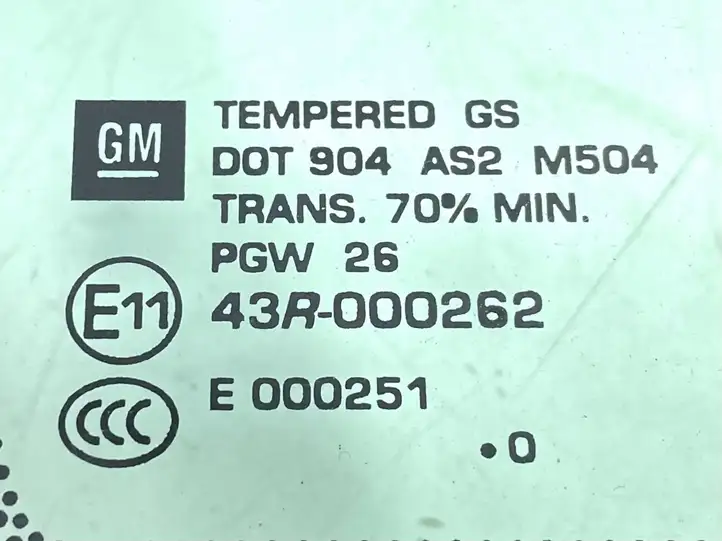 Opel Ampera (2011 - 2016) 43R000262 Форточка двери — фото 2