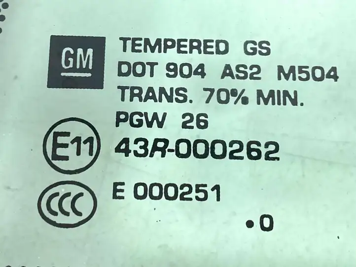Chevrolet Volt I (2010 - 2015) 43R000262 Форточка двери — фото 2