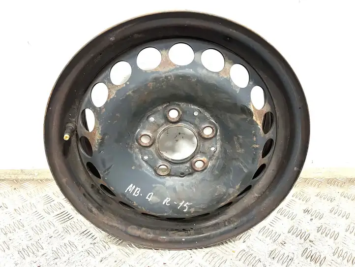 Mercedes-Benz A W169 (2004 - 2012) 5X112 Стальной штампованный диск R15 — фото 1