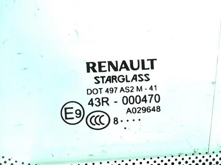 Renault Laguna III (2007 - 2015) 833010003R Заднее боковое стекло — фото 6