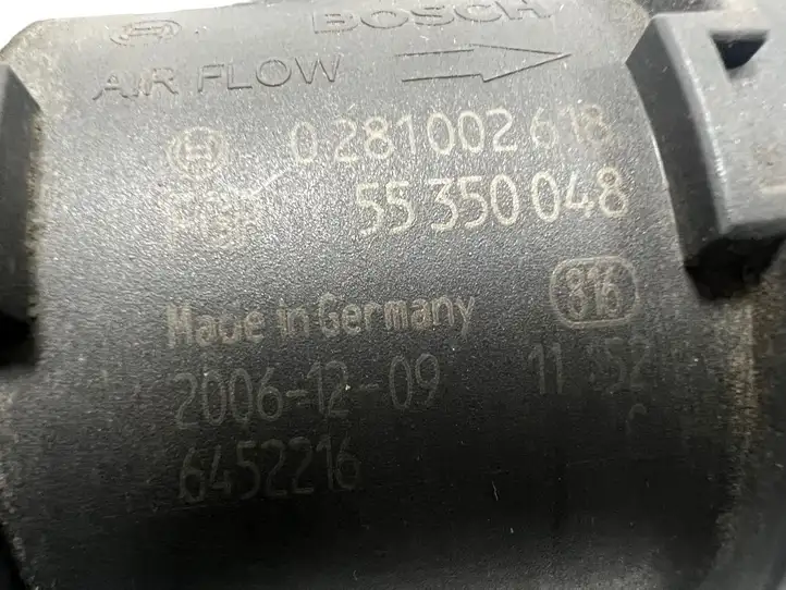 Opel Astra H (2004 - 2009) 0281002618 Датчик массового расхода воздуха — фото 7