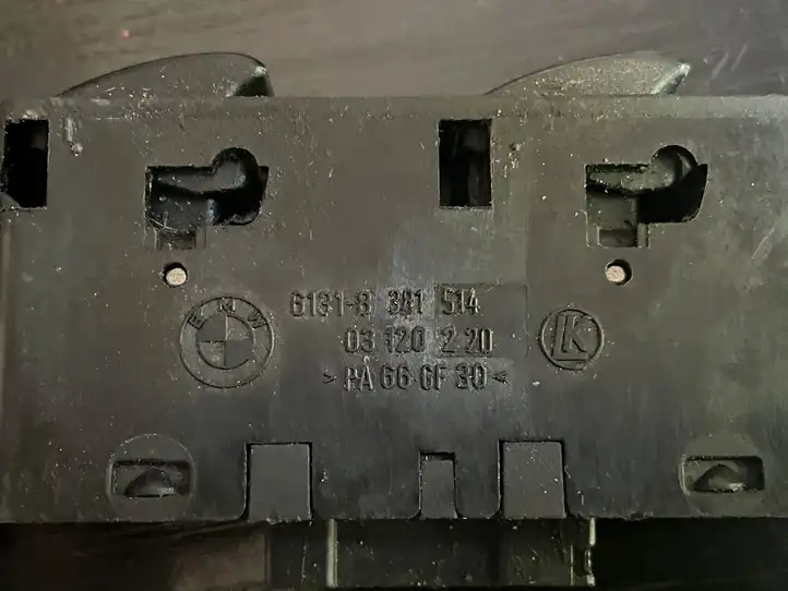 BMW 3 E46 (1998 - 2005) 8381514 Кнопка стеклоподъемников — фото 2