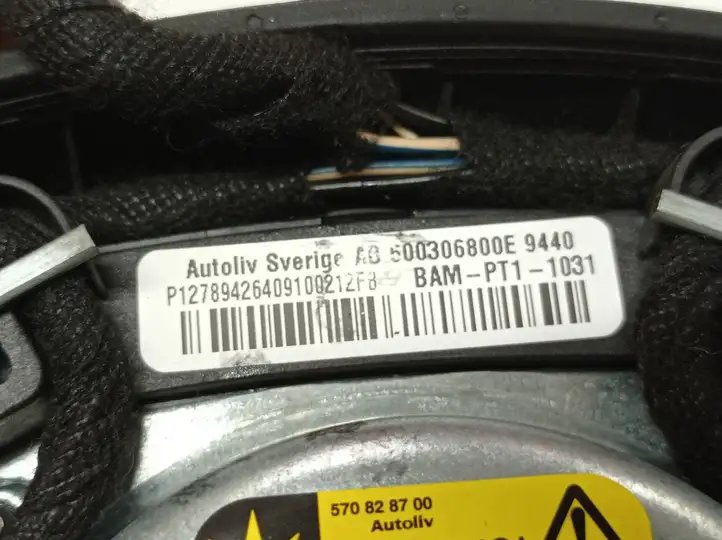 Saab 9-3 Ver2 (2003 - 2007) 600306800E Подушка безопасности руля — фото 3