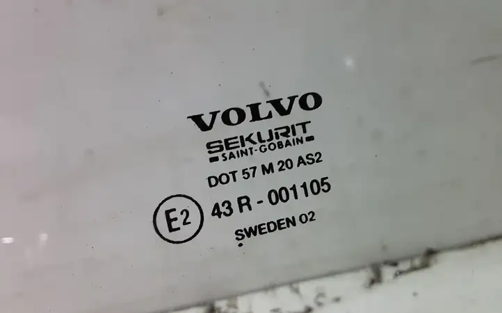 Volvo S60 (2000 - 2004) 43R001105 Стекло задней двери — фото 2