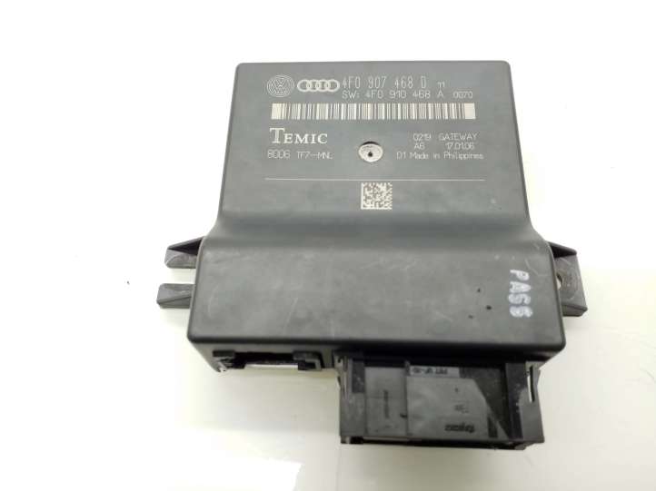 4F0907468D Audi A6 S6 C6 4F Gateway valdymo modulis