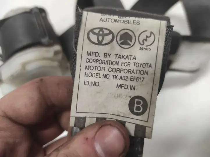 Toyota Avensis Verso (2001 - 2004) AD07078 Задний ремень безопасности — фото 4