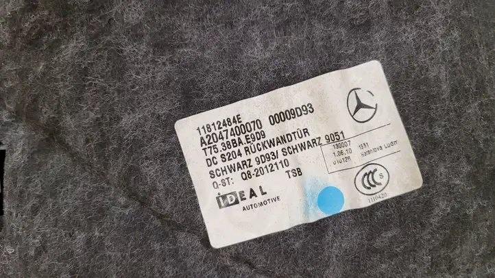 Mercedes-Benz C W204 (2007 - 2014) A2047400070 Отделка порога багажника — фото 5