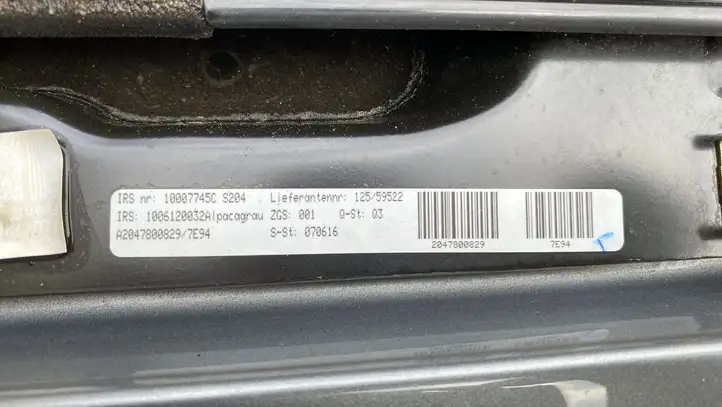 Mercedes-Benz C W204 (2007 - 2014) 10008135G Комплект люка крыши — фото 3