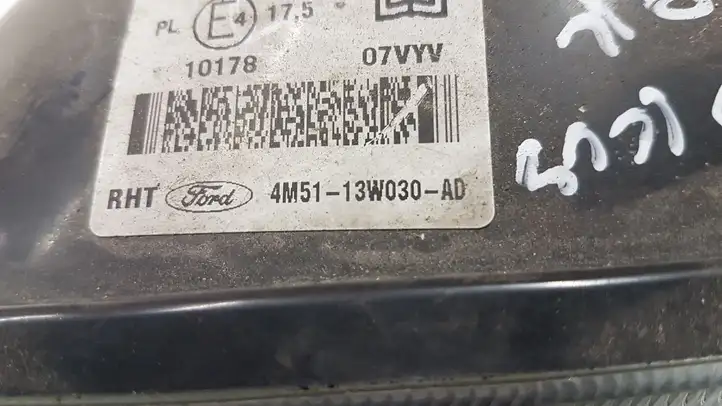 Ford Focus (2005 - 2008) 4M5113W030AD Передняя фара — фото 3