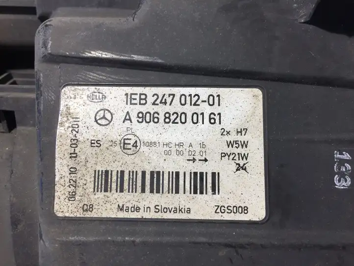 Mercedes-Benz Sprinter W906 (2006 - 2018) A9068200161 Передняя фара — фото 8