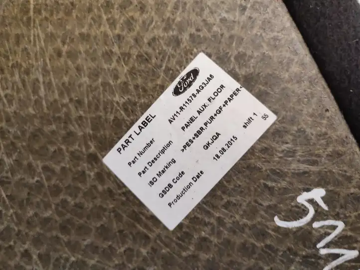 Ford B-MAX (2012 - 2018) AV11R11578AG3JA6 Коврик багажника — фото 3
