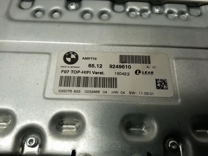 BMW X5M E70 (2010 - 2013) 65129249610 Усилитель звука — фото 5