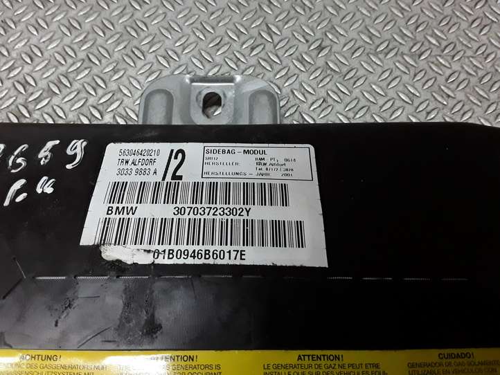 BMW X5 E53 (1999 - 2006)  30703723302Y Подушка безопастности передней двери