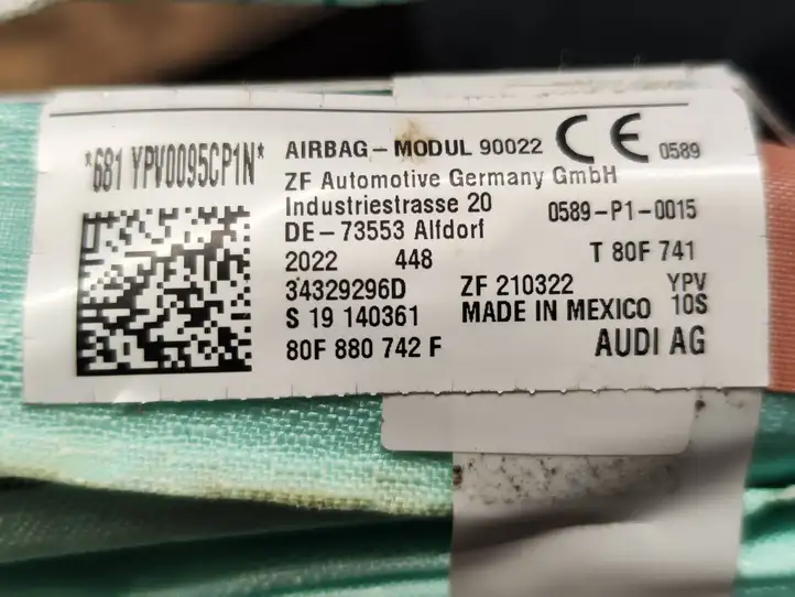 Audi Q5 SQ5 (2017 - ) 80F880742F Боковая подушка безопасности шторка — фото 8