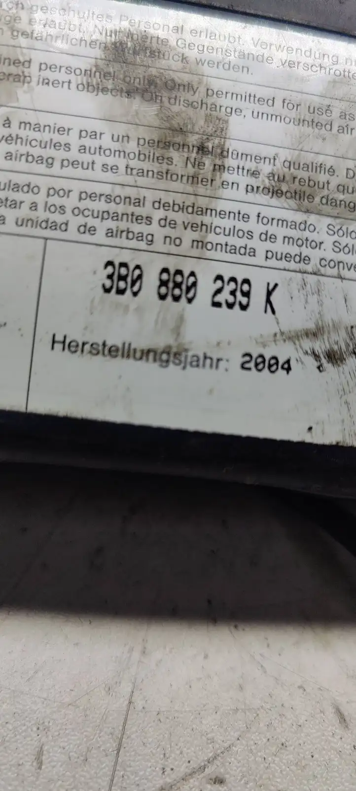 Volkswagen PASSAT B5.5 (2001 - 2005) 3B0880239K Подушка безопасности сиденья — фото 3