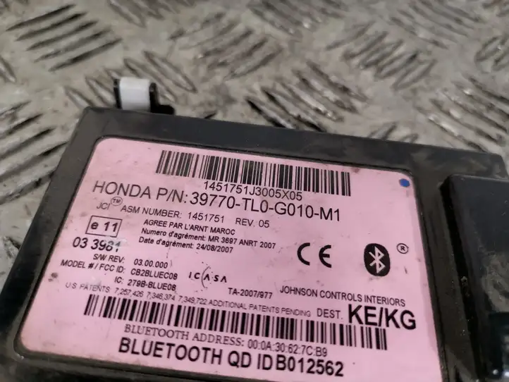 Honda Accord (2008 - 2016) Bluetooth модуль — фото 2