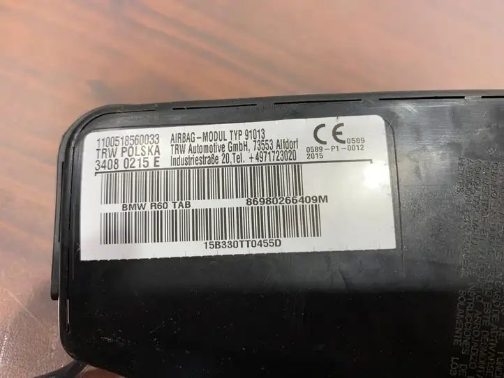 Mini Cooper Countryman R60 (2010 - 2016) 34080215E Подушка безопасности сиденья — фото 5