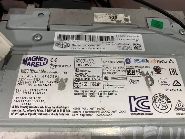 Alfa Romeo Stelvio Type 949 (2017 - ) POWR089DC001436 Магнитола / мультимедийная система — фото 13