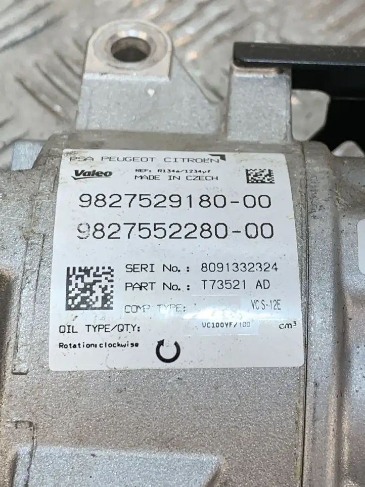 Opel Grandland X (2017 - ) 982752918000 Компрессор (насос) кондиционера воздуха — фото 2