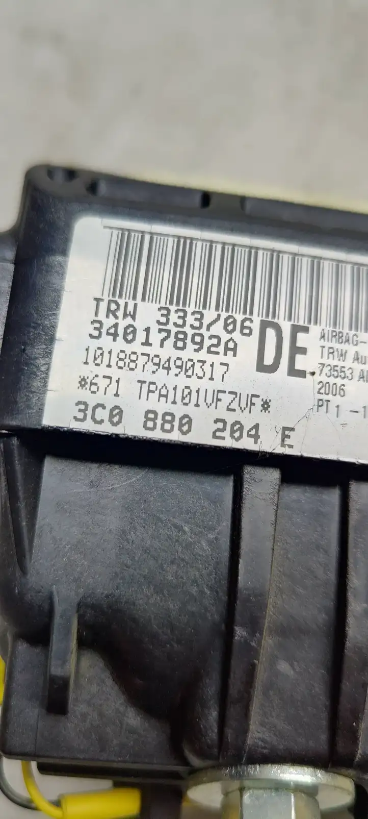 Volkswagen PASSAT B6 (2005 - 2010) 34017892A Подушка безопасности пассажира — фото 4