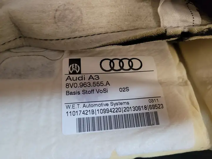 Audi A3/S3 8V (2012 - 2016) 8V0963555A Подогрев сиденья — фото 2