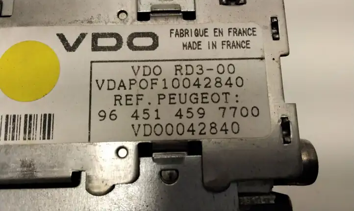 Peugeot 206 (1998 - 2012) 964514597700 Магнитола / мультимедийная система — фото 3
