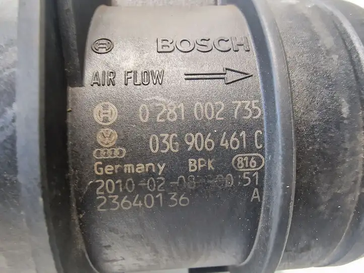 Volkswagen PASSAT B6 (2005 - 2010) 03G906461C Датчик массового расхода воздуха — фото 3