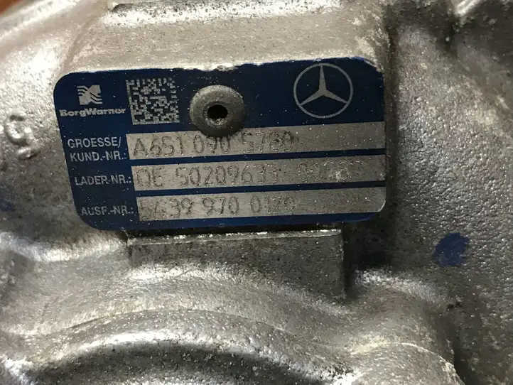 Mercedes-Benz C W204 (2007 - 2014) A6510906180 Турбина — фото 6