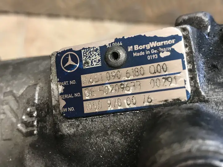 Mercedes-Benz C W204 (2007 - 2014) A6510906180 Турбина — фото 7