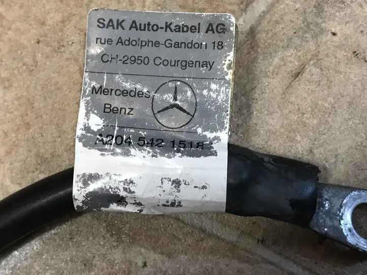 Mercedes-Benz C W204 (2007 - 2014) A2045421518 Минусовой провод аккумулятора — фото 7