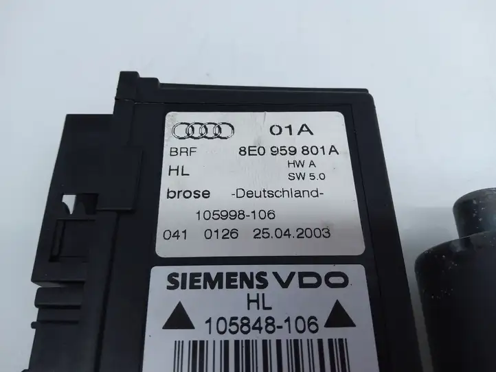 Audi A4 S4 B6 8E 8H (2000 - 2006) 8E0959801A Стеклоподъемник задней двери — фото 2