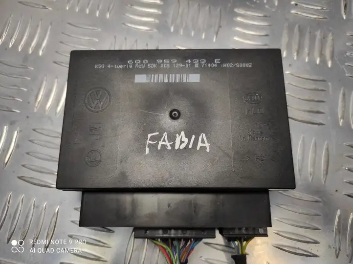 Skoda Fabia Mk1 (6Y) (1999 - 2007) 6Q0959433E Модуль комфорта — фото 1