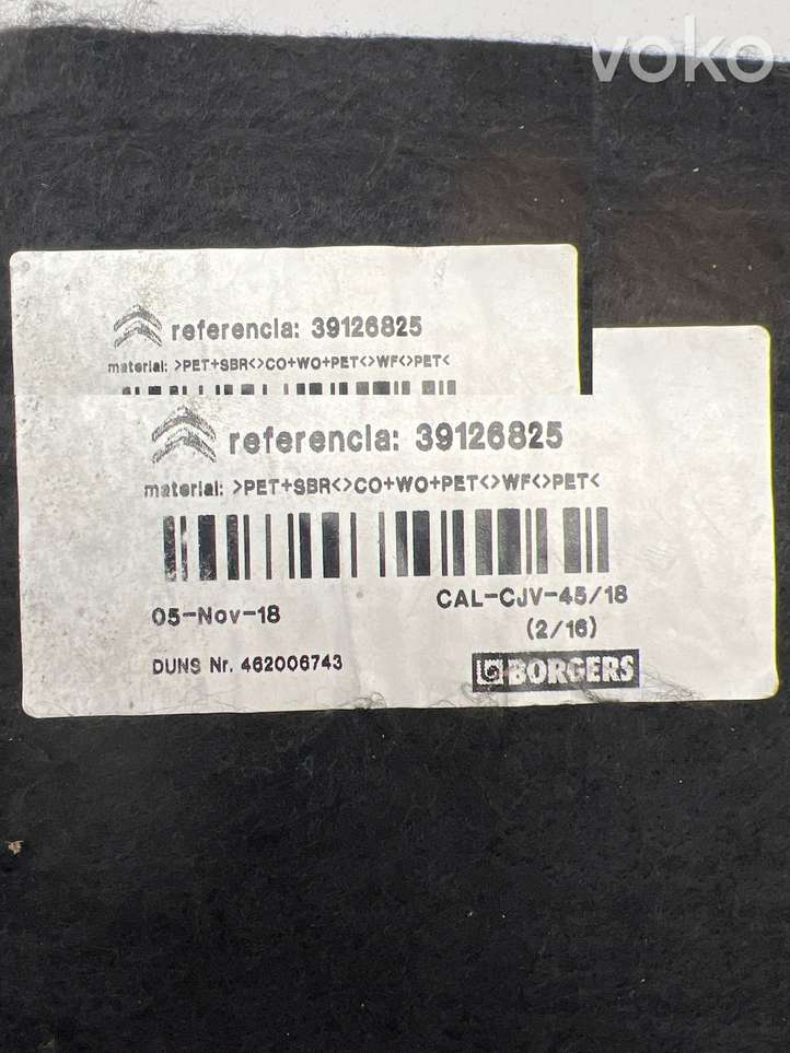 Citroen C3 AirCross (2017 - )  39126825  Коврик багажника